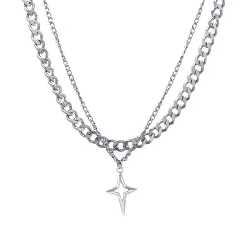 Titanium Kubanstern-Kette