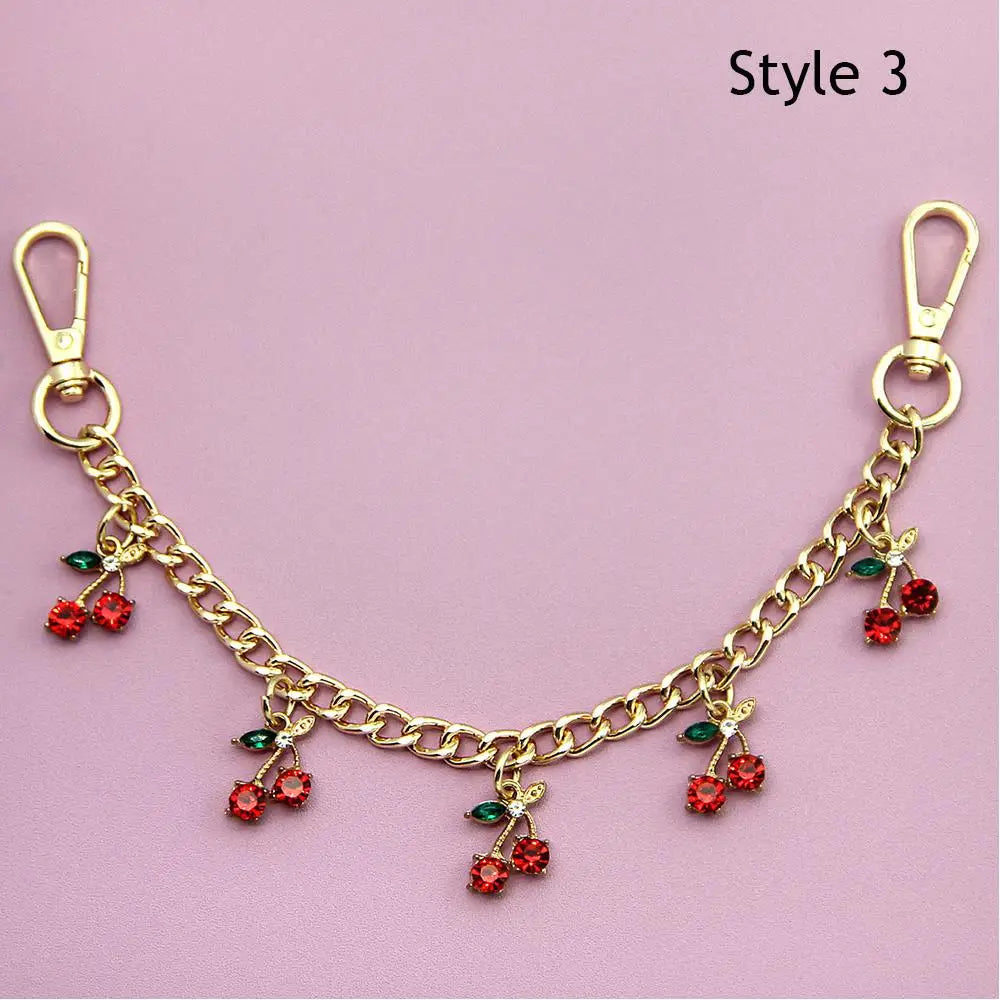 Cherry Charm Bag Chain with Pendant