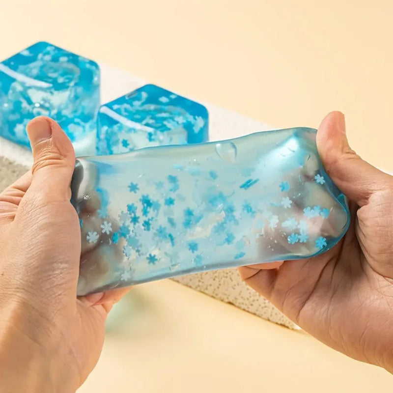 Translucent Snowflake Stress Ball