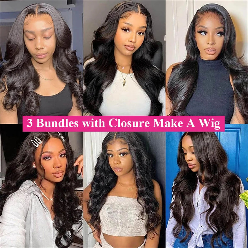 Tresses Brésiliennes Body Wave avec Closure