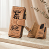 Adorable Highland Cow Long Wallet with Zipper Closure