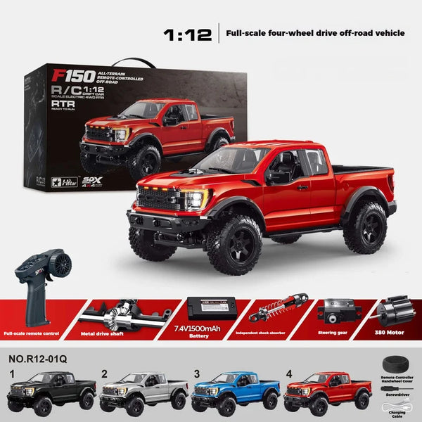 1:12 Scale F-150 Raptor 4WD RC Pickup Truck