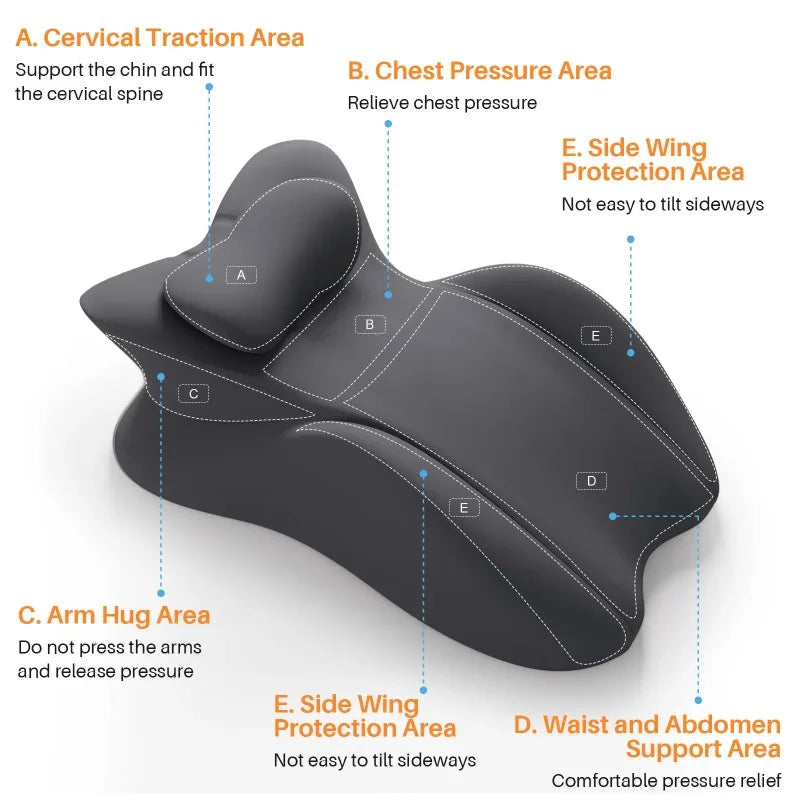Ergonomic Wedge Pillow with Memory Foam