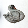 Swan Shaped Crystal Evening Clutch with Rhinestone Accents