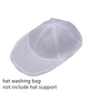 White mesh laundry bag designed to support hats and delicate clothing
