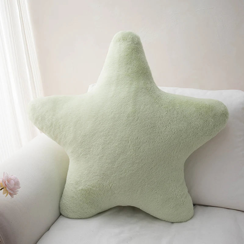Plush Star Decor Pillow for Bed and Sofa