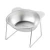 Elevated Stainless Steel Pet Bowl with Angled Feeder