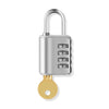 Secure 4-Digit Combination Padlock with Key