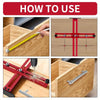 Adjustable Aluminum Cabinet Handle Jig with Drill Guide