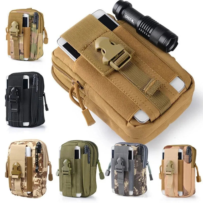 Camouflage Tactical Leg Bag with Adjustable Straps