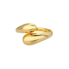 Waterproof Stainless Steel Ring with 18k Gold Plating