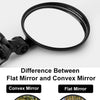 HD shock resistant convex mirror with a protective film on the surface