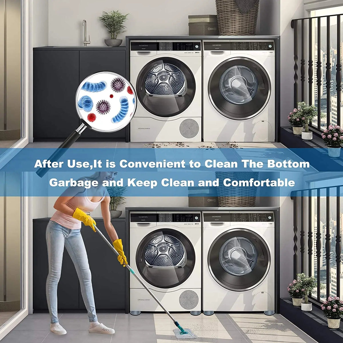Anti-Vibration Feet Pads for Washing Machine & Furniture