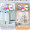 Smart LED Ceiling Fan with RGB Lighting and App Control