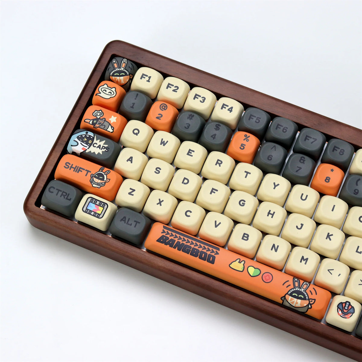 Cute Cartoon Cat Keycap Set – 133 PBT Keycaps for Mechanical Keyboards