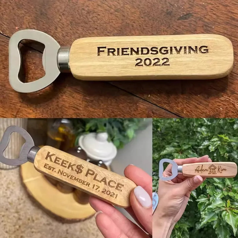Personalized Wooden Bottle Opener