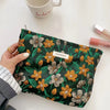 Vintage Floral Cosmetic Bag - Portable Makeup & Toiletry Organizer