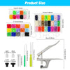 Snap Fastener Pliers Kit with Resin Buttons for Sewing and DIY Projects