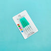 Spiral Birthday Cake Candles, Set of 6 Long Thin Decorative Candles for Cakes and Desserts