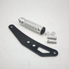 A set of CNC aluminum foot pegs and mounting hardware for electric dirt bikes.