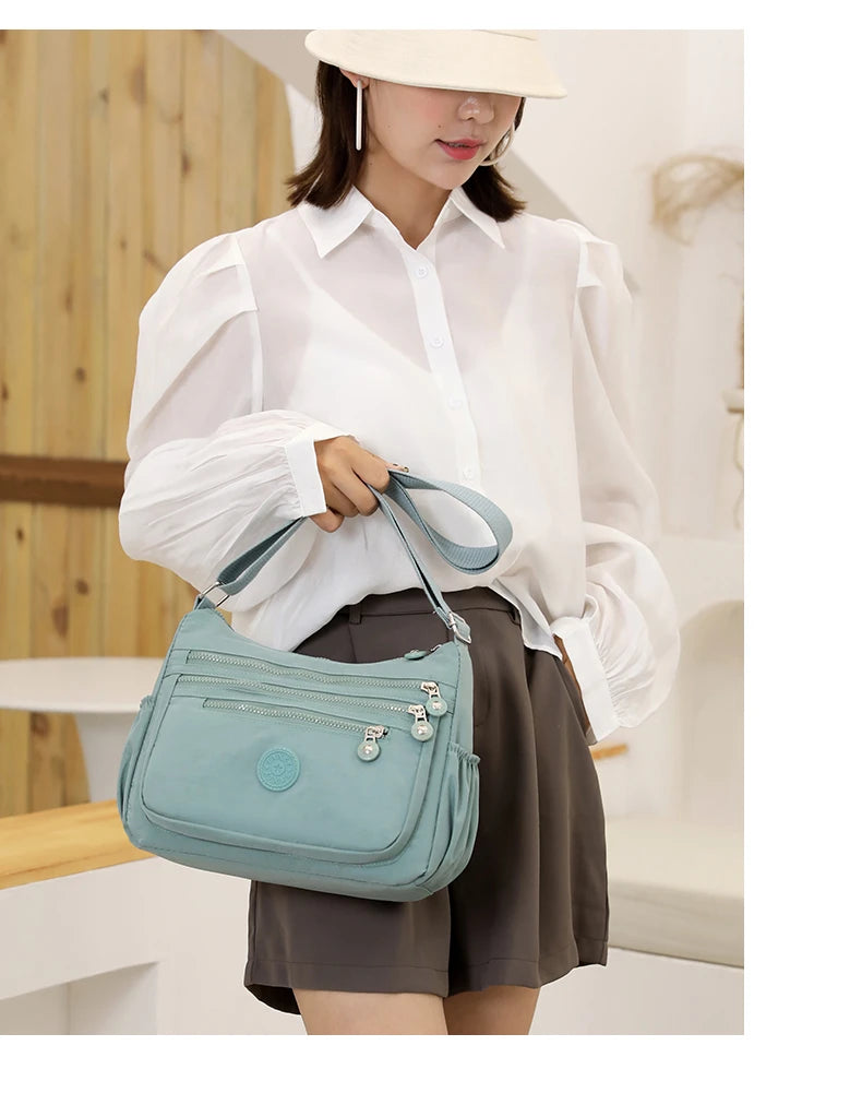 Waterproof Nylon Crossbody Bag for Women