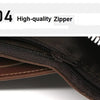 Vintage Compact Zipper Wallet for Men