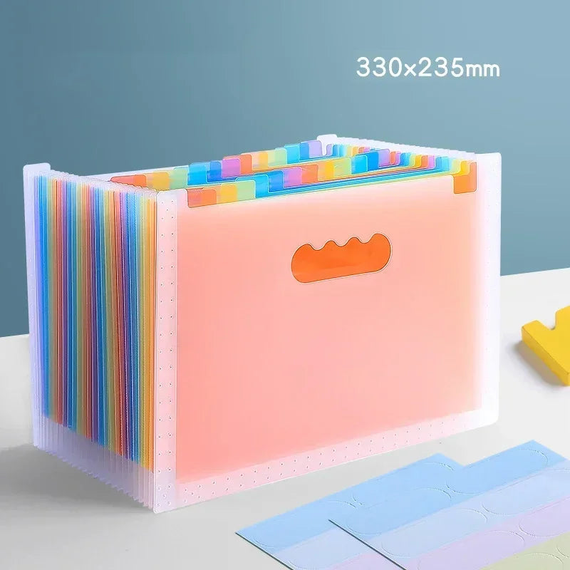 25-Layer A4 Rainbow Document Organizer