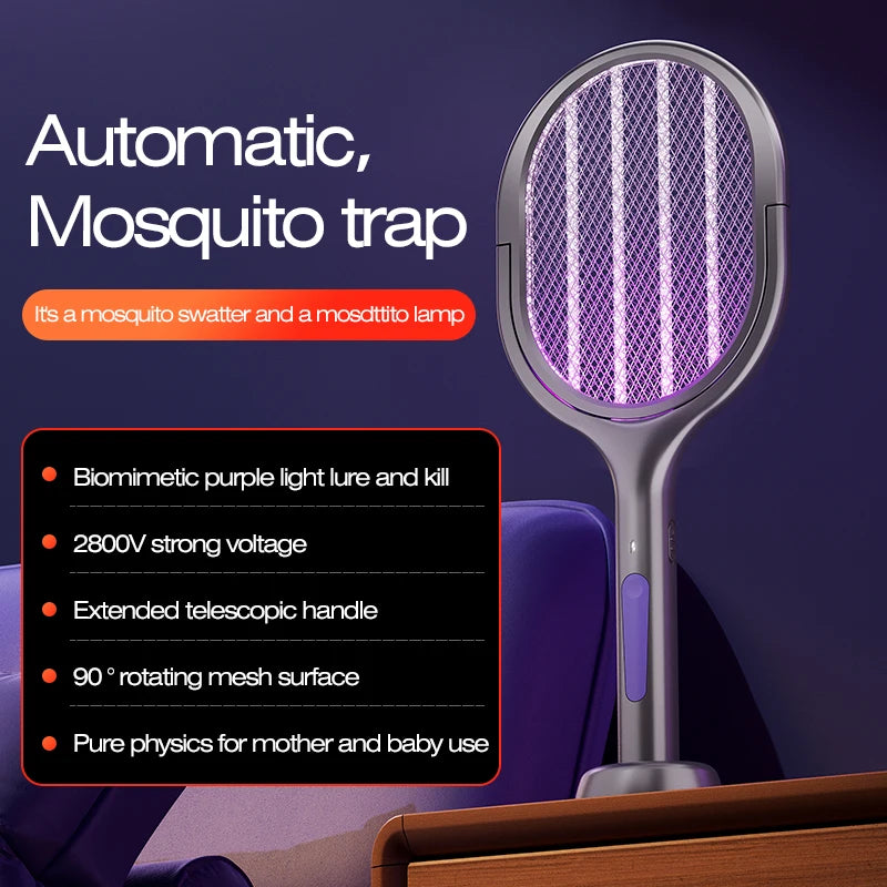 Rechargeable Electric Bug Zapper Racket