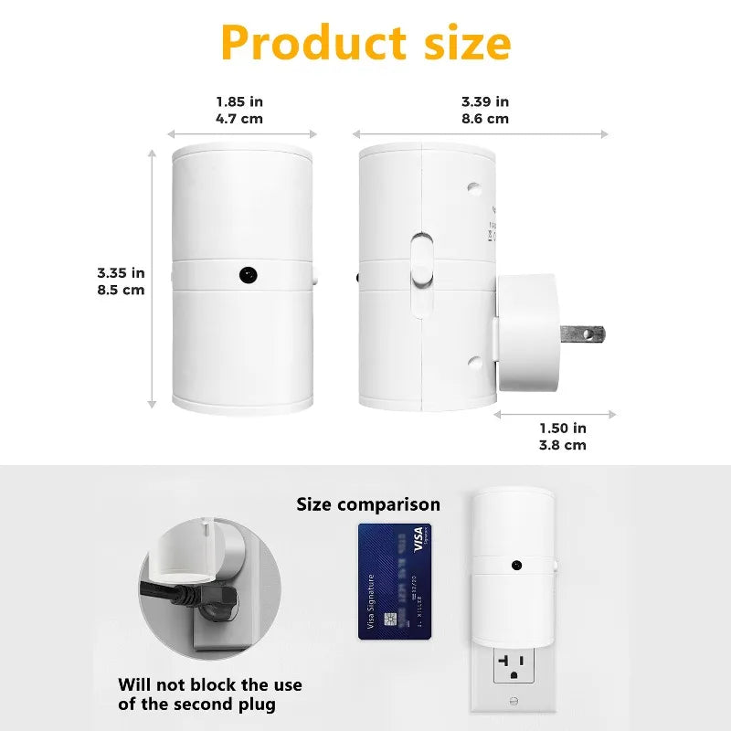 Adjustable LED Night Light with Dusk-to-Dawn Sensor