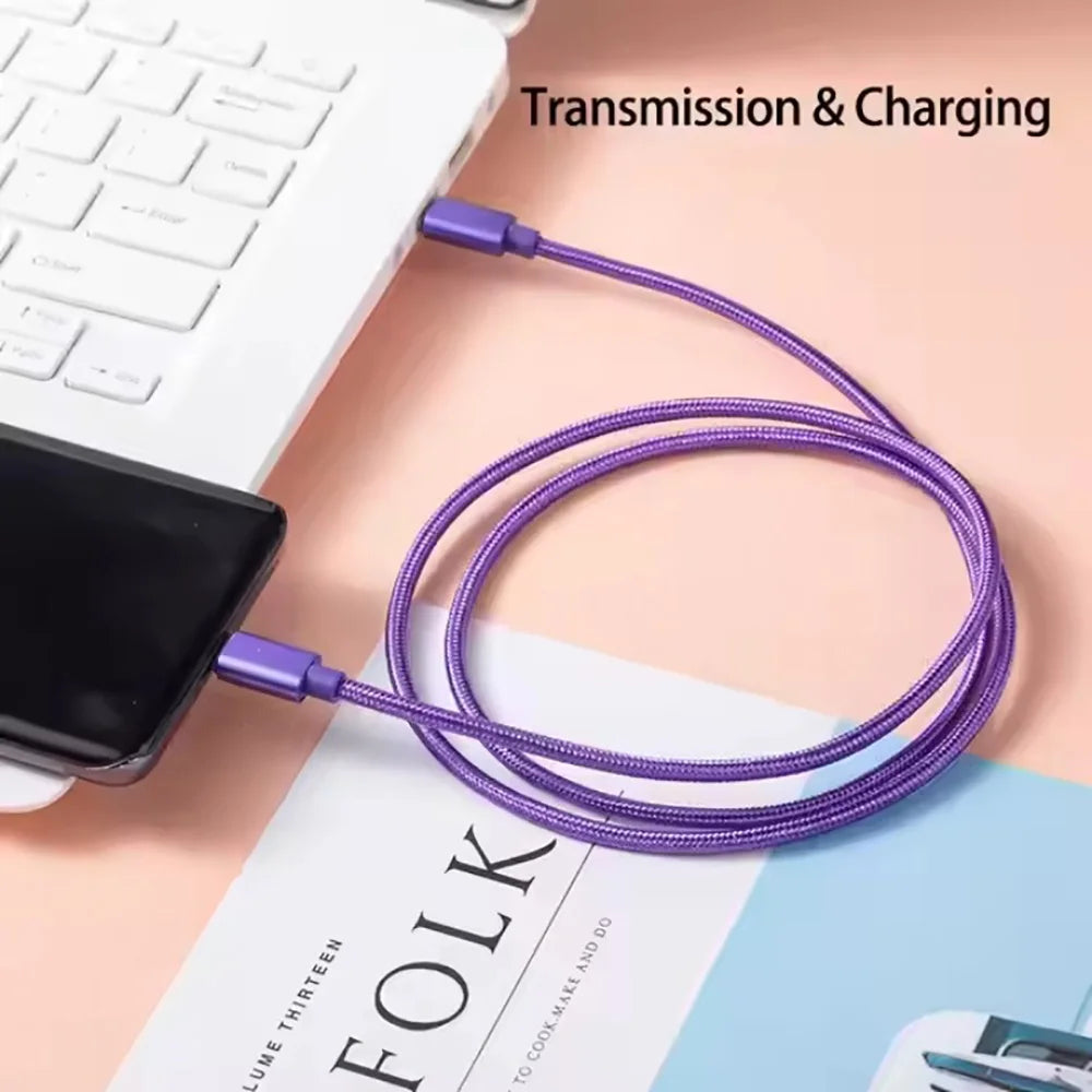 USB-C Fast Charging Cable with Nylon Braided Durability