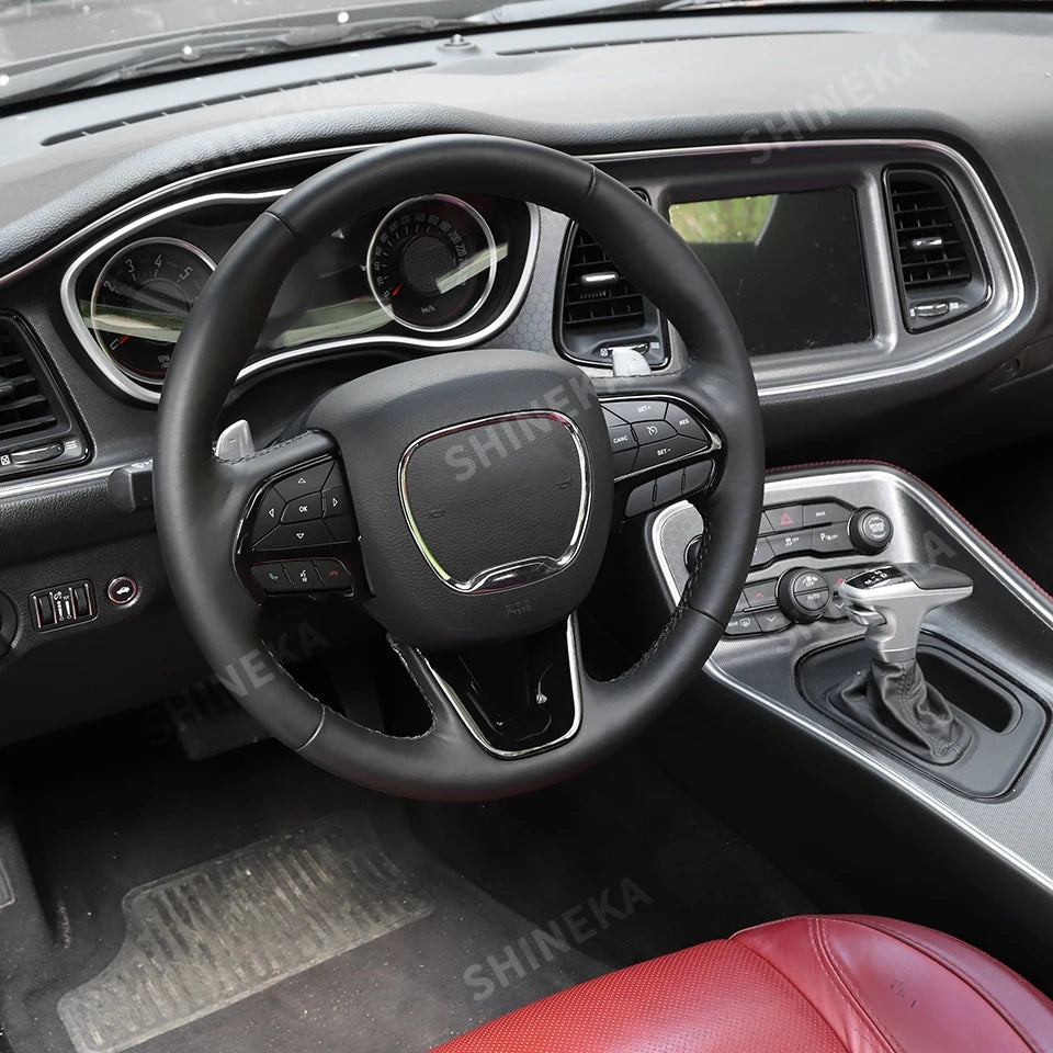 Custom Steering Wheel Cover for Dodge, Jeep, and Chrysler Models