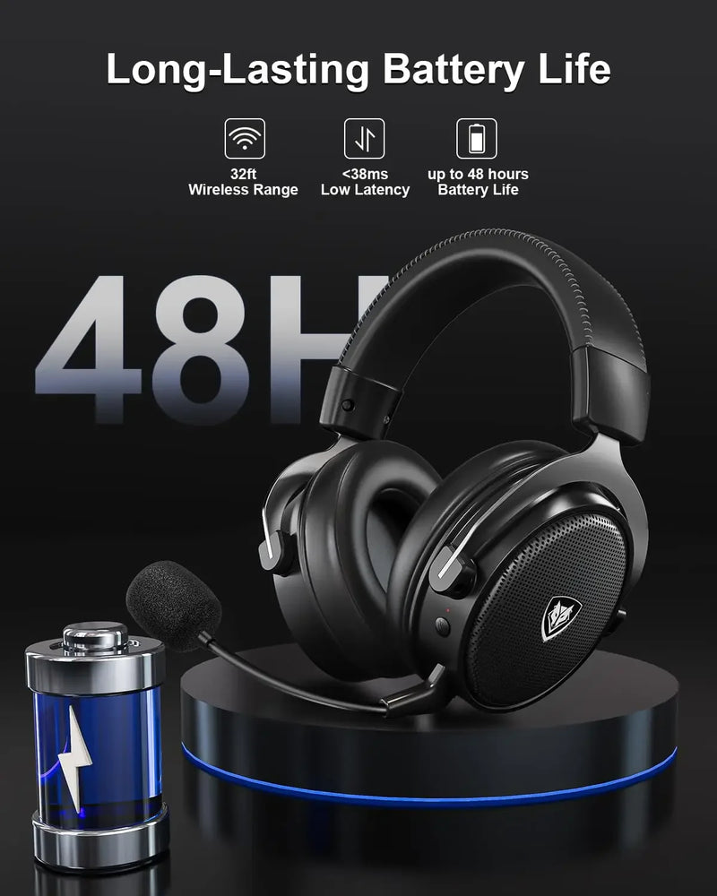 Wireless Gaming Headset with 2.4GHz & Bluetooth