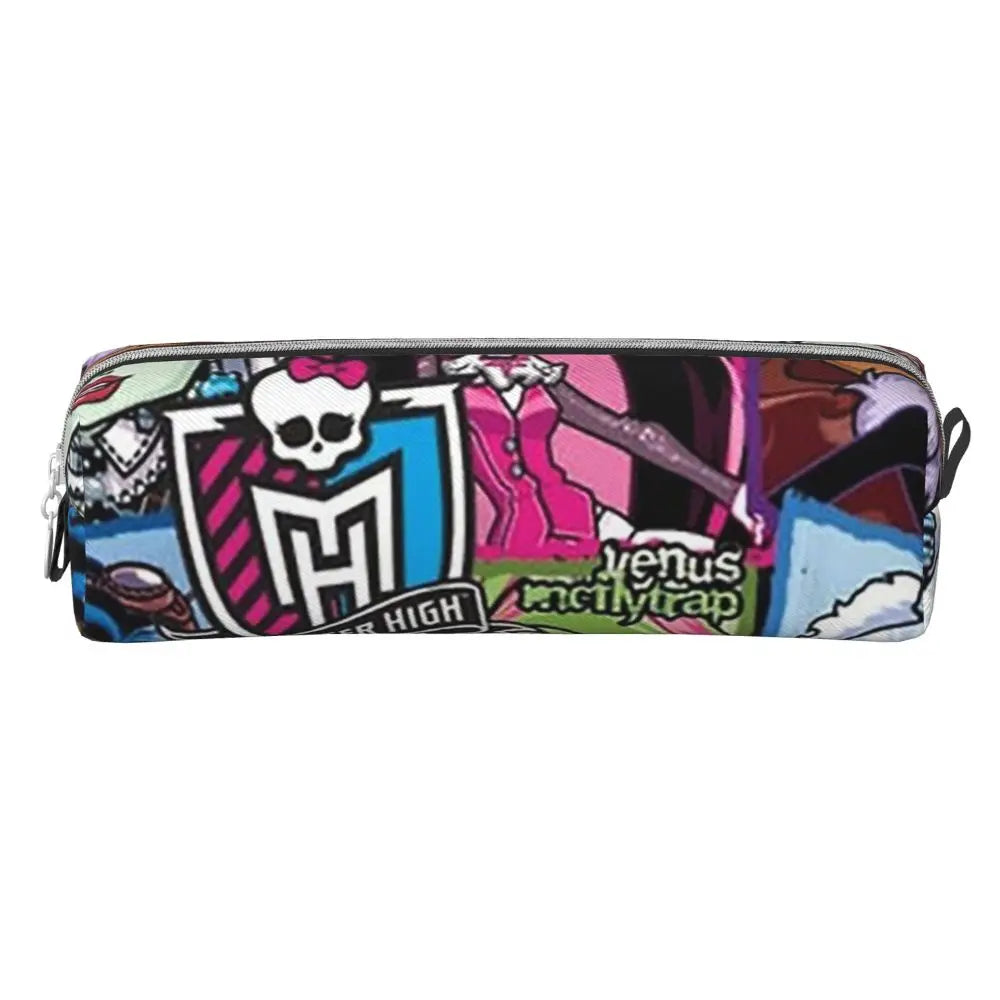 Monster High Pink Pattern Pencil Case