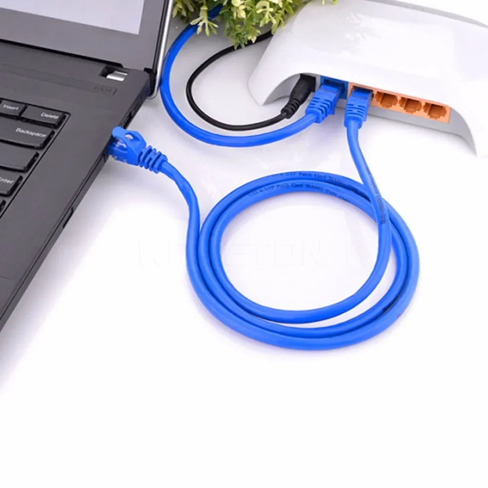 CAT5e Ethernet Cable for Reliable Home & Office Networking