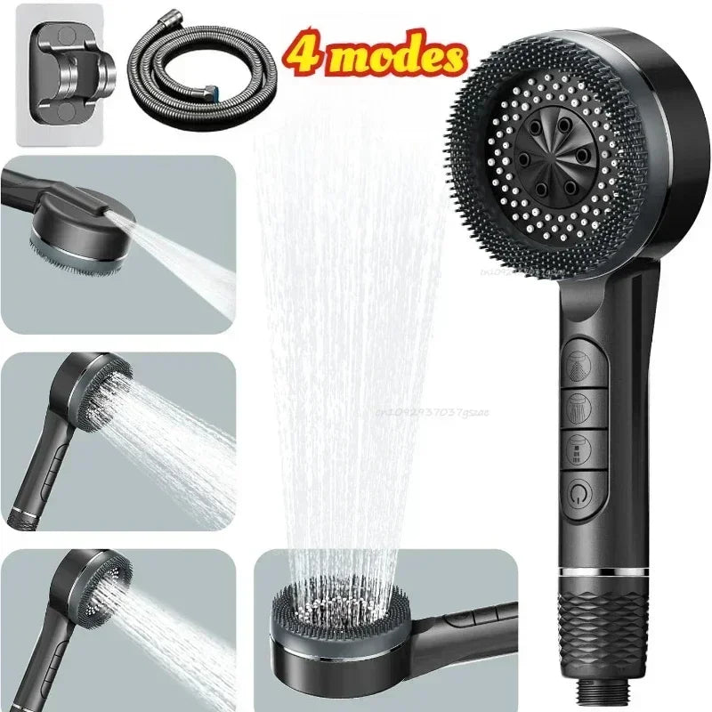 4-Mode Handheld Shower Head with Eco Filter