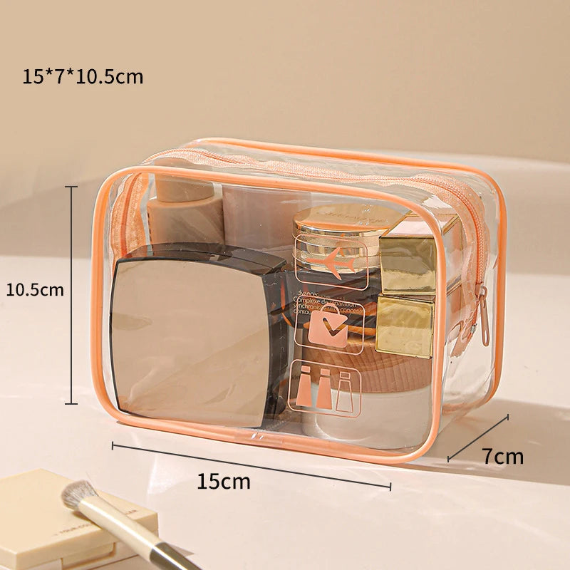 Clear Travel Toiletry Bag with Zipper