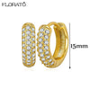 Minimalist CZ Huggie Hoop Earrings