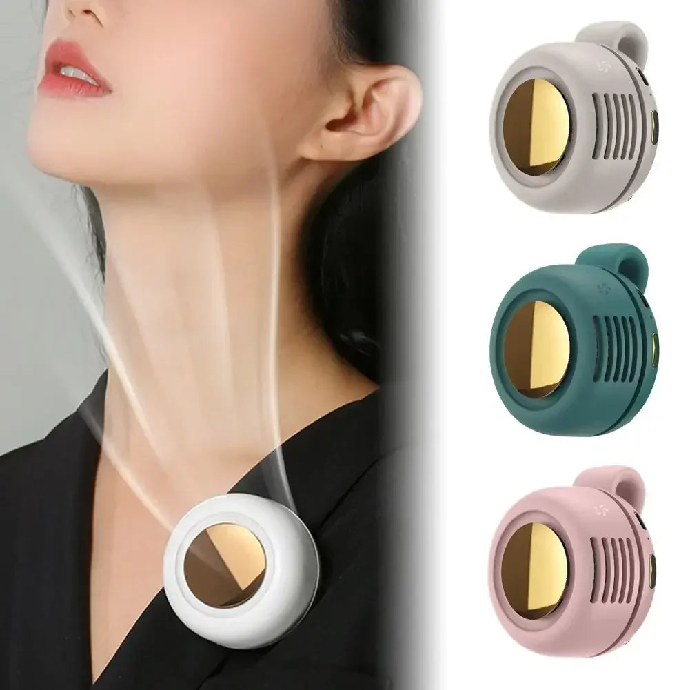 Portable Clip-On Mini Bladeless Fan with 3 Speeds