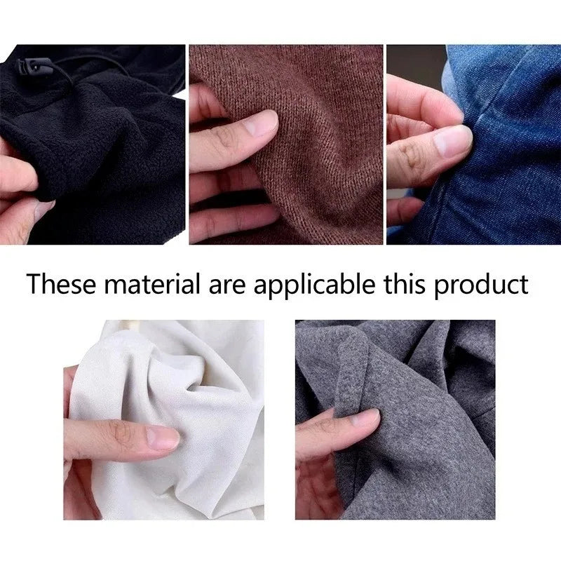 Examples of fabric materials suitable for double-sided iron-on adhesive tape for hemming and repairs