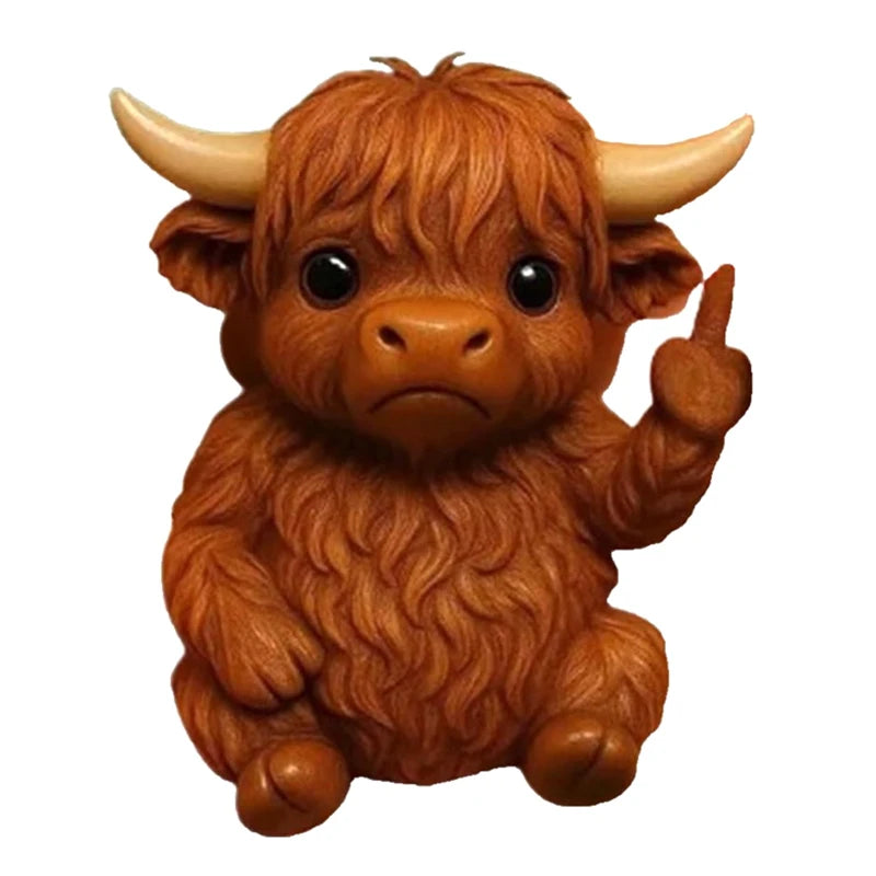 Sassy Animal Desktop Statue with Playful Gesture