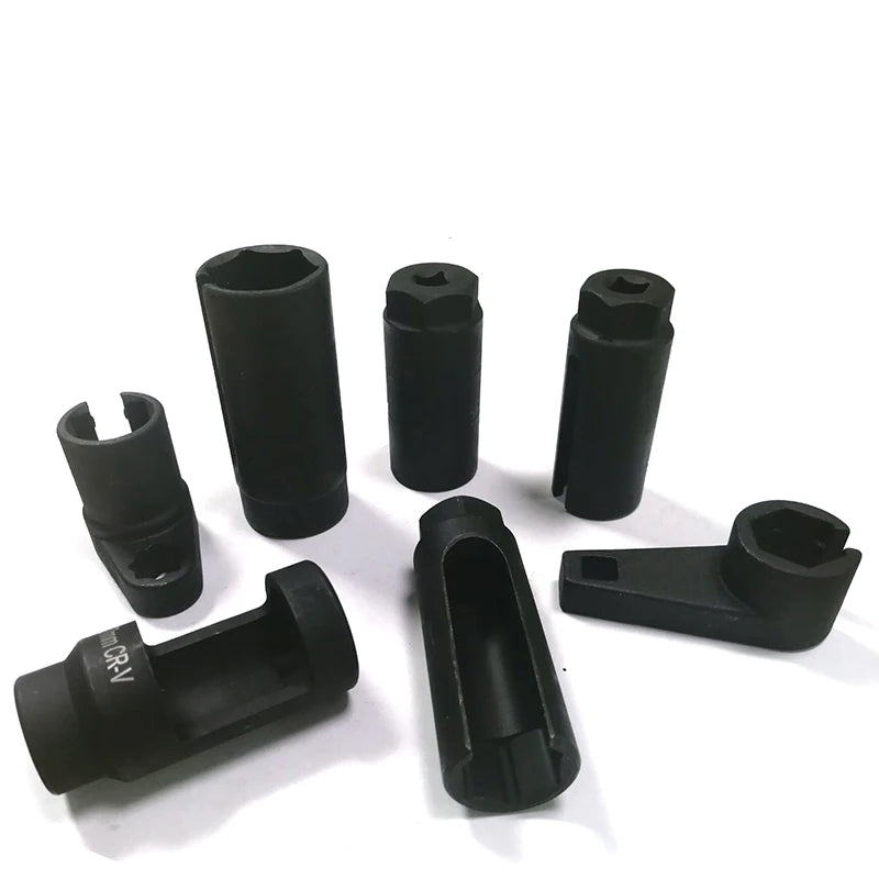 7-Piece Oxygen Sensor Socket Set with 1/2" & 3/8" Drive Options