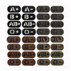 Reflective Glow-in-the-Dark Blood Type Tactical Patches with Hook and Loop Backing