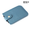 Slim Leather Card Holder with Quick-Access Pull Tab