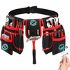 Heavy-Duty Tool Belt with Detachable Pouches & Adjustable Waist Strap