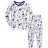 Kids' Cotton Cartoon Astronaut Pajama Set
