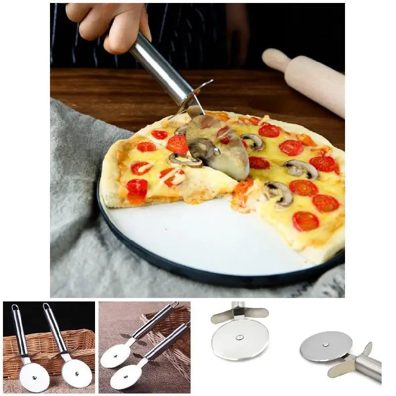 Stainless Steel Pizza Cutter with Finger Guard