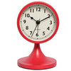 Nordic Metal Round Alarm Clock with Silent Movement and Nightlight