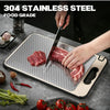 Stainless Steel Cutting Board with Measurement Guide