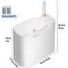 Slim 2-in-1 Bathroom Trash Can with Toilet Brush Holder