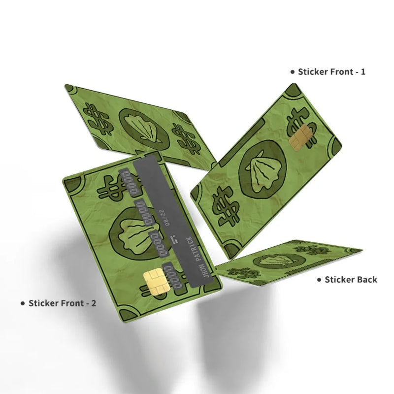 Decorative Credit Card Skin Stickers (Set of 4)